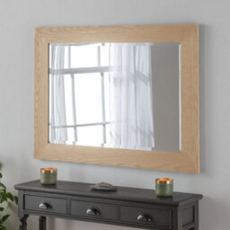 Yearn Oak Effect Framed Wall Mirror 94X119Cm - thumbnail 1