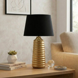 Garden Greatness Relica Brushed Wave Gold Table Lamp - thumbnail 2