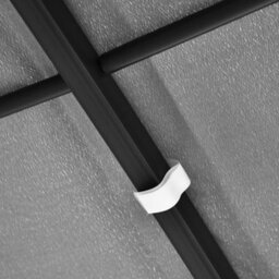 Outsunny 4 X 3M Wall Mounted Awning Free Stand Canopy Shade Porch Pergola Grey - thumbnail 9