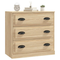 Berkfield Classic Sideboard Sonoma Oak 70X35.5X67.5 Cm Engineered Wood - thumbnail 8