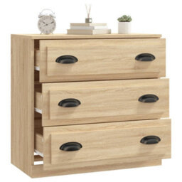 Berkfield Classic Sideboard Sonoma Oak 70X35.5X67.5 Cm Engineered Wood - thumbnail 7