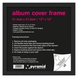 Pyramid International Mdf Square Photo Frame Black (31.5Cm X 31.5Cm) - thumbnail 2