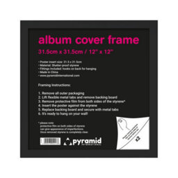 Pyramid International Mdf Square Photo Frame Black (31.5Cm X 31.5Cm) - thumbnail 1