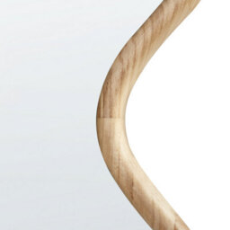 Beliani Wall Mirror Murat 69 Cm 150 Cm Paulownia Wood Natural - thumbnail 6