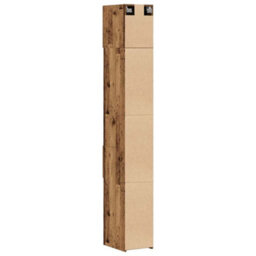 Walplus Slim Storage Cabinet With Drawer Old Wood 30 X 42.5 X 225 Cm - thumbnail 9