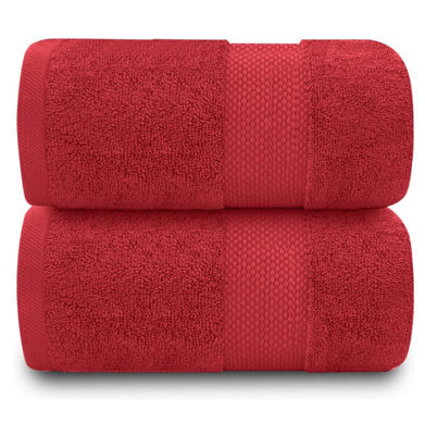 Gc Gaveno Cavailia 2Pk Miami Bath Towel 70X125 Wine 700 Gsm Quick Drying & Super Absorbent Bath Towel Set - image 1