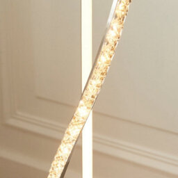 Pagazzi Lighting Pagazzi Hyde Chrome And Crystal Led Floor Lamp - thumbnail 3