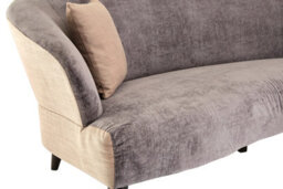 Orsina Functional Sturdy Grey Velvet 3 Seat Sofa, Stylish Mid Century Sofa For Bedroom, Comfortable 3 Seater Sofa - thumbnail 5