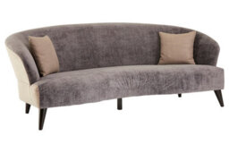 Orsina Functional Sturdy Grey Velvet 3 Seat Sofa, Stylish Mid Century Sofa For Bedroom, Comfortable 3 Seater Sofa - thumbnail 4