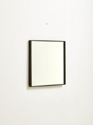 Orsina Sturdy Black Large Square Wall Mirror, Contemporary Lounge Mirror, Versatile Antique Mirror For Home, Office - thumbnail 3