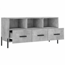 Walplus Tv Cabinet Concrete Grey 102X36X50 Cm Engineered Wood - thumbnail 6