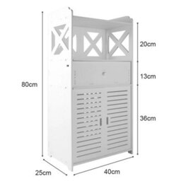 Nordic Floor Bathroom Cabinet Multi Layer Drawer Storage Shelf - thumbnail 2