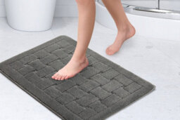 Shades Collection Bath Mat In Silver - thumbnail 2