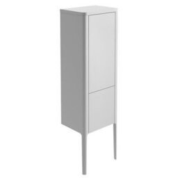Plum&clay Sutton White Floor Standing Tall Bathroom Storage Cabinet (H)1510mm (W)430mm