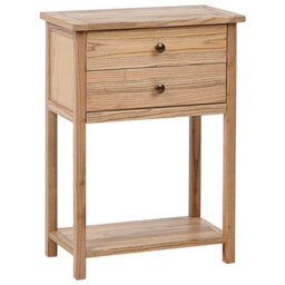 Beliani Console Table Salton Sassafras Wood Brown - thumbnail 1