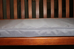 Garden Market Place Garden Furniture Cushion- 3 Seater Swing Seat Or Large Bench Cushion In Grey - thumbnail 2