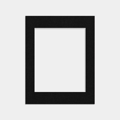 Ak Frames 14X11 Black Picture Mounts To Fit 10X8 Aperture Size - Mount Board Only (No Frame Included) - image 1