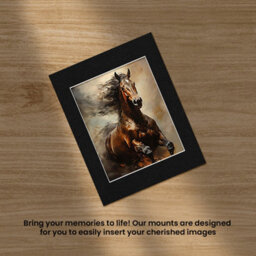 Ak Frames 14X11 Black Picture Mounts To Fit 10X8 Aperture Size - Mount Board Only (No Frame Included) - thumbnail 5