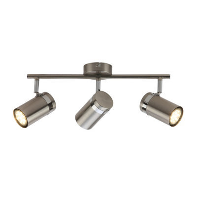 Luminosa Lighting Luminosa Palmoni Ceiling Spotlight Bar Satin Nickel, Chrome 3Xgu10 - image 1