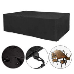 Waterproof And Heavy-Duty Outdoor Patio Furniture Table Cover, 84 X 35.5 Black - thumbnail 4