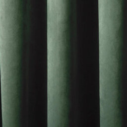 Laurence Llewelyn-Bowen Montrose Velvet Blackout-Coated Pair Of Bottle Green Eyelet Curtains - thumbnail 3