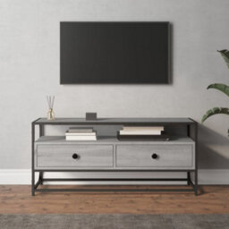 Berkfield Tv Cabinet Grey Sonoma 100X35X45 Cm Engineered Wood - thumbnail 1