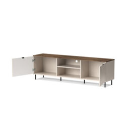Heze Furniture Evo Modern Style Tv Unit With Storage Elegant Textured Door - thumbnail 4