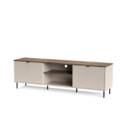 Heze Furniture Evo Modern Style Tv Unit With Storage Elegant Textured Door - thumbnail 2