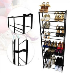 Black-Rack Stand Footwear Organiser Storage - thumbnail 4