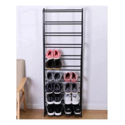 Black-Rack Stand Footwear Organiser Storage - thumbnail 3