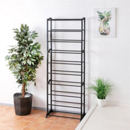Black-Rack Stand Footwear Organiser Storage - thumbnail 2
