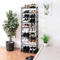 Black-Rack Stand Footwear Organiser Storage