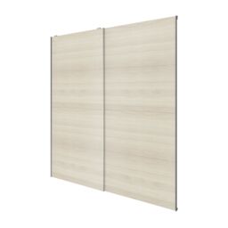GoodHome Atomia Mirror Oak Effect 2 Door Sliding Wardrobe Door Kit (H)2250mm (W)2000mm - thumbnail 2
