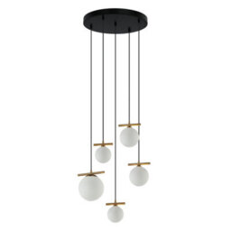 Luminosa Lighting Luminosa Merseta Cluster Pendant Ceiling Light Antique Bronze 5Xe14,g9 - thumbnail 1