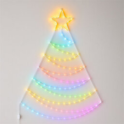 Xmas Haus Pre-Lit Rgb Flat Christmas Tree Silhouette Metal Frame, App Or Handheld Remote Controlled 1.4M - thumbnail 8