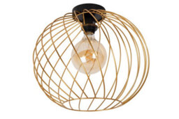 Lucide Danza Classic Flush Ceiling Light 40Cm - 1Xe27 - Matt Gold, Brass - thumbnail 2