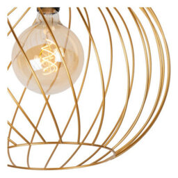 Lucide Danza Classic Flush Ceiling Light 40Cm - 1Xe27 - Matt Gold, Brass - thumbnail 3