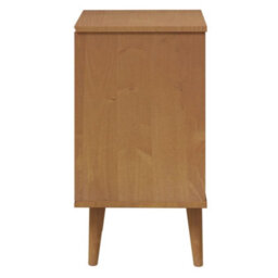 Berkfield Bedside Cabinet Molde Brown 40X35X65 Cm Solid Wood Pine - thumbnail 6