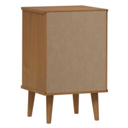 Berkfield Bedside Cabinet Molde Brown 40X35X65 Cm Solid Wood Pine - thumbnail 7