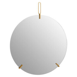 Orsina Sleek And Slim Design Wall Mirror With Hanging Loop, Versatile Round Shaped Mirror, Round Mirror For Home - thumbnail 1