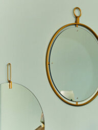 Orsina Sleek And Slim Design Wall Mirror With Hanging Loop, Versatile Round Shaped Mirror, Round Mirror For Home - thumbnail 2