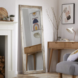 The Online Mirror Shop Leaner Mirror Highbury Rectangular Shape With Champagne Frame- H 165Cm X W 74Cm For Hanging In Living Room Or Dining Room - thumbnail 1