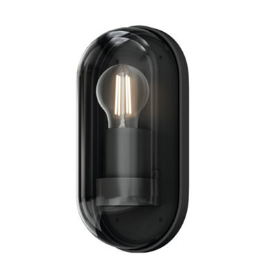 Luminosa Lighting Luminosa Candle 25Cm Outdoor Flush Wall Lamp Graphite Ip65 1Xe27 - image 1
