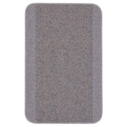 The Rugs Washable Designer Rugs & Mats Bordered Design In Silver Grey  110G
