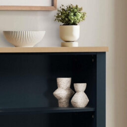 Birlea Highgate 3 Tier Bookshelf Bookcase Navy Blue - thumbnail 3