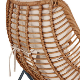 Furniturebox Uk Tahiti Indoor / Outdoor Beige Rattan Chair & Footstool - thumbnail 6