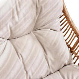 Furniturebox Uk Tahiti Indoor / Outdoor Beige Rattan Chair & Footstool - thumbnail 3