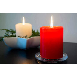 SolaDirect Pillar Candles, Pack Of 8, Unscented, Long Burning Time, 10 X 5 Cm / 4 X 2 In (White, Matt) - thumbnail 9