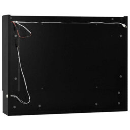Walplus Led Bathroom Mirror Cabinet Black 80X15X60 Cm Mdf - thumbnail 8