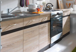 Impact Furniture Under Sink Kitchen Cabinet Small 800mm Unit Freestanding Base Cupboard Sonoma Oak Wenge Junona - thumbnail 7